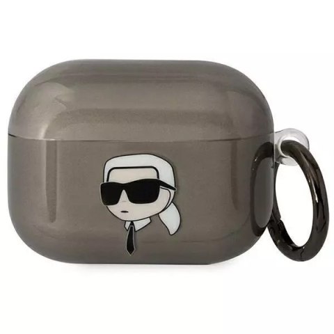 Etui ochronne na słuchawki Karl Lagerfeld do AirPods Pro cover czarny/black Karl`s Head