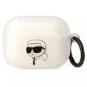 Etui ochronne na słuchawki Karl Lagerfeld do AirPods Pro cover transparent Karl`s Head