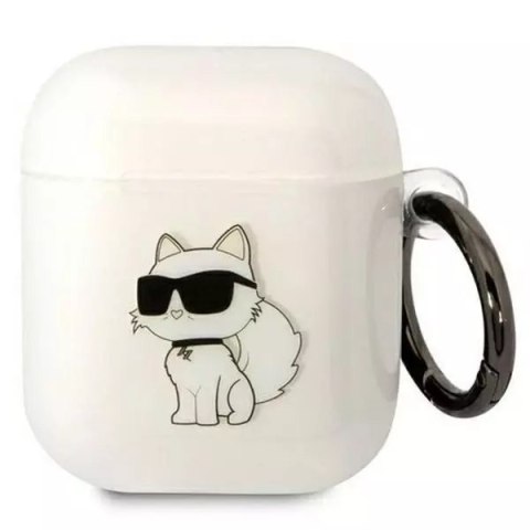 Etui ochronne na słuchawki Karl Lagerfeld do Airpods 1/2 cover transparent Ikonik Choupette