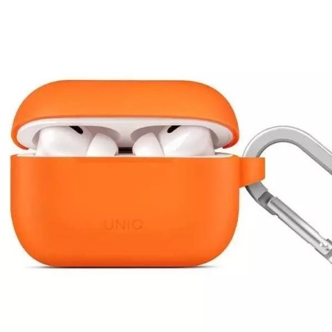 Etui ochronne na słuchawki UNIQ Vencer do AirPods Pro 2 gen. Silicone pomarańczowy/burnt orange