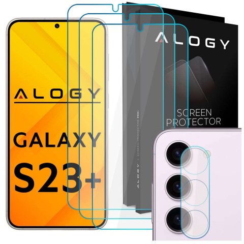 Alogy Glass Pack 3x Szkło hartowane na ekran 9h + Szkło na obiektyw do Apple iPhone 14 Pro