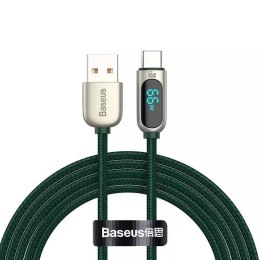 Baseus Display kabel USB na USB-C, 66W, 1m (zelený)