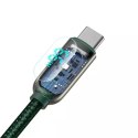 Baseus Display kabel USB na USB-C, 66W, 1m (zelený)