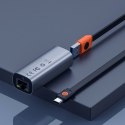 Adapter sieciowy Baseus Steel Cannon USB USB-C LAN Gigabit 1000Mbps Szary