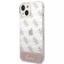 Etui na telefon Guess do iPhone 14 6,1" różowy/pink hardcase 4G Pattern Script