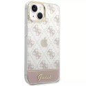 Etui na telefon Guess do iPhone 14 6,1" różowy/pink hardcase 4G Pattern Script