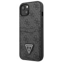 Etui na telefon Guess do iPhone 13 mini 5,4" czarny/black hardcase 4G Triangle Logo Cardslot