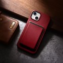 Etui na telefon iCarer Case Leather z naturalnej skóry do iPhone 14 Plus czerwony (kompatybilne z MagSafe)