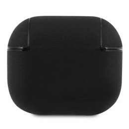 Etui ochronne na słuchawki BMW do AirPods 3 cover czarny/black Geniune Leather Silver Logo