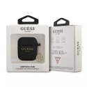 Guess GUA2LSC4EK AirPods cover czarny/black Silicone Charm 4G Collection