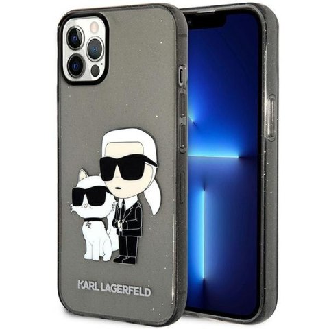 Karl Lagerfeld nakładka do iPhone 14 6,1" KLHCP14SHNKCTGK czarna hardcase Gliter Karl&Choupette