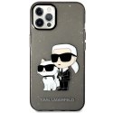 Karl Lagerfeld nakładka do iPhone 14 6,1" KLHCP14SHNKCTGK czarna hardcase Gliter Karl&Choupette