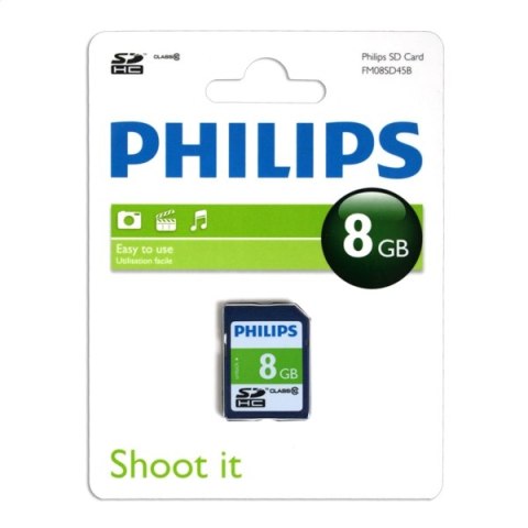 PHILIPS SECURE DIGITAL SDHC CLASS 10 8GB FM08SD45B