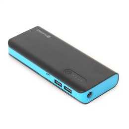 PLATINET POWER BANK 8000mAh + MICRO CABLE KABEL + torch BLACK BLUE [42417] TE