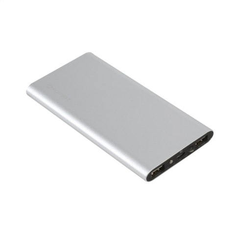 PLATINET POWER BANK 8000mAh polymer 2xUSB SILVER [43568] TE