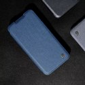 Etui Nillkin Qin Cloth Pro Case etui do Samsung Galaxy S23+ pokrowiec z klapką osłona na aparat niebieskie