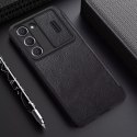 Etui Nillkin Qin Leather Pro Case etui do Samsung Galaxy S23+ pokrowiec z klapką osłona na aparat czarne