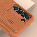 Etui Nillkin Qin Leather Pro Case etui do Samsung Galaxy S23+ pokrowiec z klapką osłona na aparat czerwone