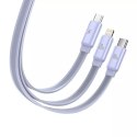 Kabel USB Baseus Fabric 3w1 USB-C / Lightning / Micro 3,5A 1,7m (szary)
