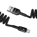 Kabel USB to Lightning, Mcdodo CA-6410, pružina, 1,8 m (černý)