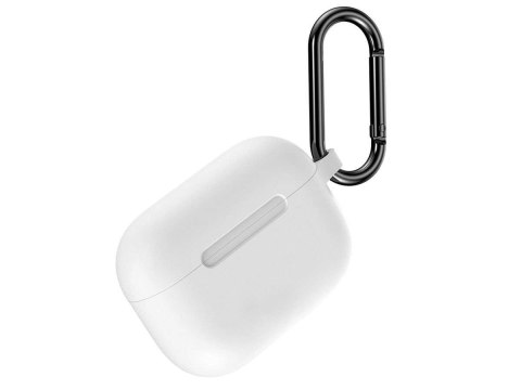 Silikonowe etui Alogy na słuchawki Apple AirPods Pro Białe