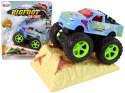 Auto Resorak Z Naciągiem Monster Truck Big Foot Gumowe Opony Rampa