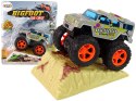 Auto Resorak Z Naciągiem Monster Truck Big Foot Gumowe Opony Rampa