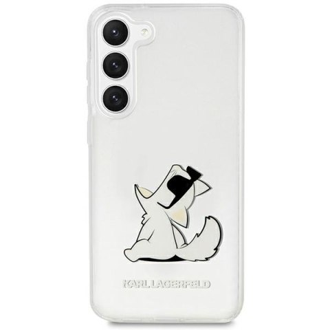 Karl Lagerfeld nakładka do Samsung Galaxy S23 KLHCS23SCFNRC transparentna HC PC/TPU Choupette Eat