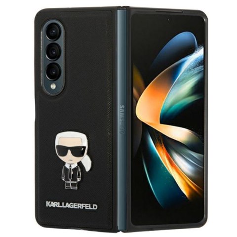 Karl Lagerfeld nakładka do Samsung Galaxy Z Fold 4 KLHCZFD4IKMSBK czarna Saffiano Edition