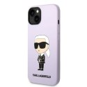 Karl Lagerfeld nakładka do iPhone 14 Plus 6,7" KLHCP14MSNCHBCP fioletowa HC Silicone NFT Choupette
