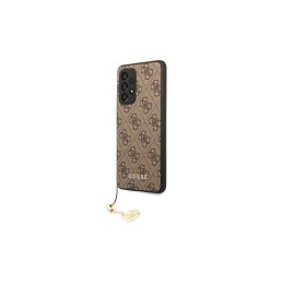 Guess nakładka do Samsung A53 5G GUHCA53GF4GBR brązowa hard case 4G Charms Collection