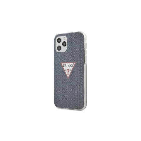 Guess nakładka do iPhone 12 / 12 Pro 6,1" GUHCP12MPCUJULDB granatowy hard case Triangle Collection