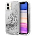 Guess nakładka do iPhone 12 Pro Max 6,7" GUHCP12LLG4GSI srebrne hard case 4G Big Liquid Glitter