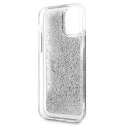 Guess nakładka do iPhone 12 Pro Max 6,7" GUHCP12LLG4GSI srebrne hard case 4G Big Liquid Glitter