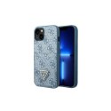 Guess nakładka do iPhone 13 Pro / 13 6,1" GUHCP13LP4TPB niebieska hardcase 4G Triangle Logo Cardslot