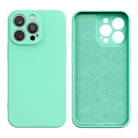 Etui na telefon Silicone Case do Samsung Galaxy S23 Ultra silikonowy pokrowiec miętowozielone