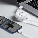 Kabel USB magnetyczny Baseus Zinc 3w1 USB-C / Lightning / Micro 20W, 1m (biały)