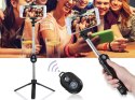 Selfie Stick kijek statyw z pilotem Bluetooth wxy-01 Czarny