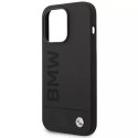 Etui na telefon BMW BMHMP14LSLBLBK do Apple iPhone 14 Pro 6,1" czarny/black hardcase Silicone Signature Logo Magsafe