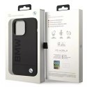 Etui na telefon BMW BMHMP14LSLBLBK do Apple iPhone 14 Pro 6,1" czarny/black hardcase Silicone Signature Logo Magsafe