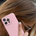 Etui na telefon Silicone Case do Samsung Galaxy A12 silikonowy pokrowiec beżowe