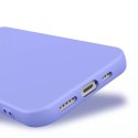 Etui na telefon Silicone Case do Samsung Galaxy A12 silikonowy pokrowiec fioletowe