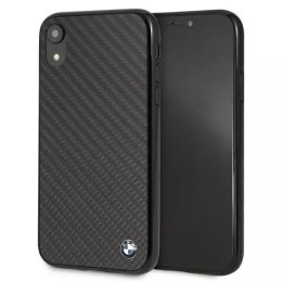 Etui ochronne na telefon BMW BMHCI61MBC do Apple iPhone Xr czarny/black Siganture-Carbon