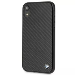 Etui ochronne na telefon BMW BMHCI61MBC do Apple iPhone Xr czarny/black Siganture-Carbon