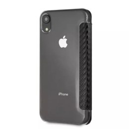 Etui ochronne na telefon BMW BMTRBKI61PUCARTCBK do Apple iPhone Xr book czarny/black Carbon Tricolor Stripe