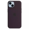 Oryginalne Etui ochronne na telefon Apple MPT03ZM/A do Apple iPhone 14 6,1" MagSafe czarny bez/elderberry Silicone Case