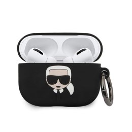 Karl Lagerfeld etui do Airpods Pro KLACAPSILGLBK czarne Silicone Iconic