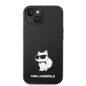 Karl Lagerfeld nakładka do iPhone Pro 14 6,1" KLHCP14LSNCHBCK czarna HC Silicone NFT Choupette