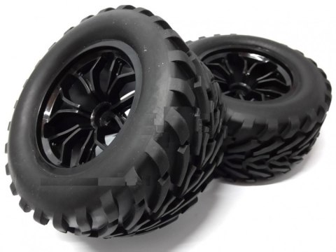 Koła 1:10 Off-Road MEGA Wheel 2szt - 10589 - Czarne