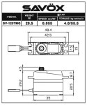 Serwo Savox SV-1257MG 29.5g (micro, 4kg/.0,055sec)